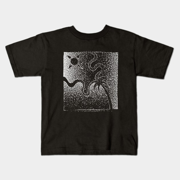 Black Hole Sun Kids T-Shirt by zeljkica